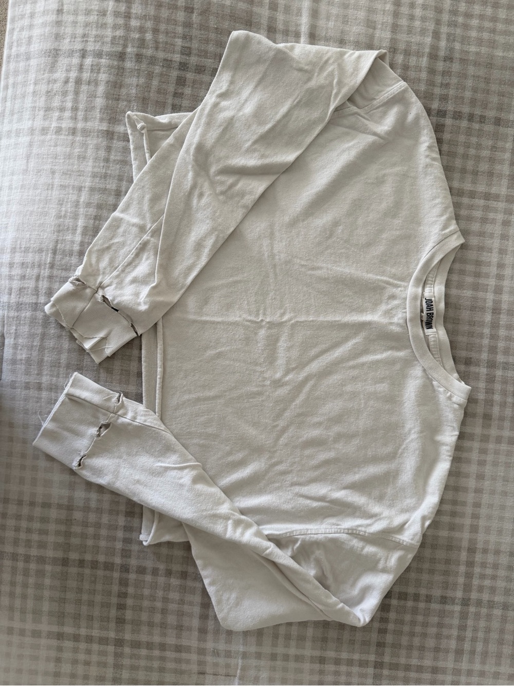 Joah Brown distressed crop top